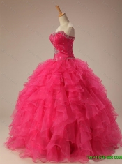 Fashionable Sweetheart Quinceanera Dresses with Beading and Ruffles for 2015