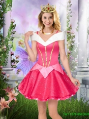 2016 Discount Off the Shoulder Short Dama Dresses with Sequins