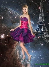 2016 Sexy Short Multi Color Dama Dresses with Beading for Cocktail