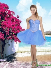 New Style 2016 Summer Lavender Sweetheart Prom Dresses with Beading