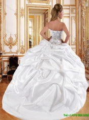 2016 Beautiful Printed and Beaded Quinceanera Dresses with Pick Ups