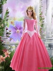 2016 Perfect A Line Rose Pink Quinceanera Dresses with Off the Shoulder