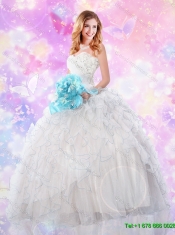 2016 Perfect Sweetheart Quinceanera Dresses with Sequins and Ruffles