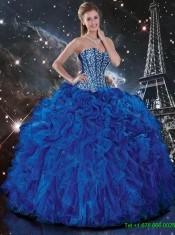 Luxurious Beaded and Ruffles Quinceanera Dresses in Royal Blue 2016 Luxurious Beaded and Ruffles Quinceanera Dresses in Royal Blue 2016