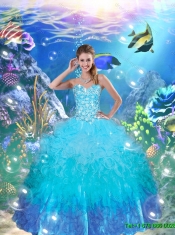 Perfect 2016 Decent Sweetheart Quinceanera Dresses with Appliques and Ruffles