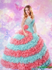 Popular Sweetheart Quinceanera Dresses with Beading and Ruffles for 2016