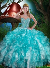 Cheap Quinceanera Dresses with Beading and Ruffles