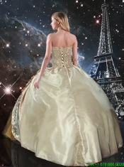 Elegant Hand Made Flowers Multi Color Quinceanera Dresses with Brush Train