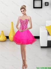 Gorgeous 2016 Beading and Ruffles Sweetheart Quinceanera Dresses