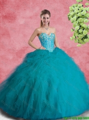 Classical Beaded Sweetheart Quinceanera Dresses with Ruffles