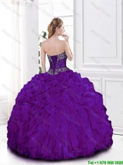 Pretty Ball Gown Sweetheart Quinceanera Gowns in Purple for 2016