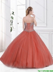 2015 Beautiful Sweetheart Sweet 16 Gowns in Rust Red