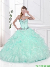 2015 Best Selling Beaded Quinceanera Dresses with Pick Ups