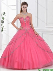 2016 Beautiful Ball Gown Sweet 16 Dresses with Beading