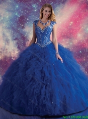 2016 Exquisite Royal Blue Quinceanera Dresses with Beading 2016 Exquisite Royal Blue Quinceanera Dresses with Beading