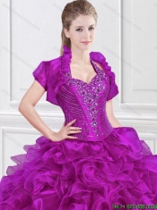 2016 New Arrivals Halter Top Ruffles Quinceanera Gowns with Ruffles