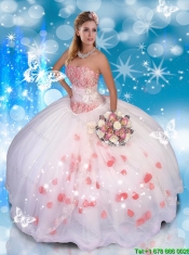 2016 Perfect Sweetheart Quinceanera Dresses with Appliques and Lace
