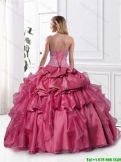 Beautiful Appliques Sweetheart Quinceanera Dresses with Beading