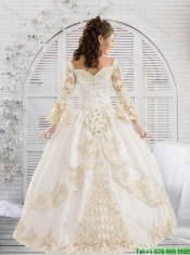 Beautiful New Style Champagne Sweetheart Quinceanera Gowns with Lace