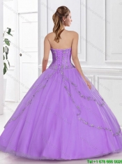 Discount Ball Gown Tulle Quinceanera Gowns with Beading