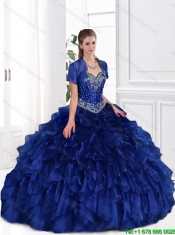 Elegant Royal Blue Sweetheart Quinceanera Dresses for 2015