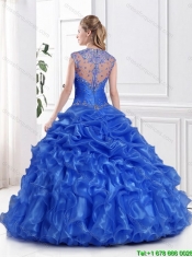 Exclusive Royal Blue Quinceanera Dress with Beading and Ruffles