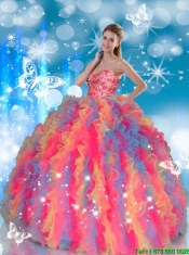 Fashionable Sweetheart Quinceanera Dresses with Beading and Ruffles