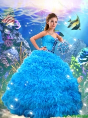 Pretty Sweetheart Quinceanera Dresses with Beading and Ruffles