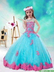 Cheap Scoop Multi Color Mini Quinceanera Dresses with Appliques