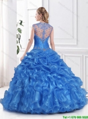 Custom Made 2016 Summer Sweet 16 Dress with Beading and Pick Ups