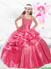 Discount Straps Beaded Mini Quinceanera Dresses with Side Zipper