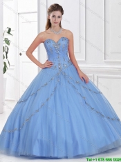 Hot Sale Ball Gown Sweet 16 Gowns with Beading for 2016