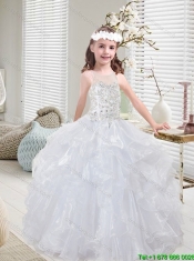 Latest White Mini Quinceanera Dresses with Beading and Ruffles