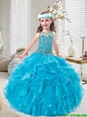 Pretty Beaded and Ruffles Mini Quinceanera Dresses for 2016