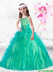 Wonderful Square Mini  Quinceanera Dresses with Beading and Ruffles