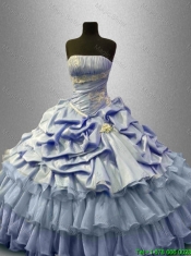 Beautiful Ruffled Layers Sweet 16 Gowns with Pick Ups