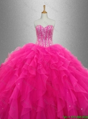 Beautiful Sweetheart Quinceanera Dresses with Beading and Ruffles for 2015