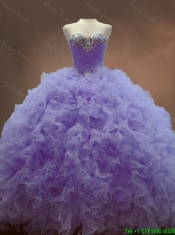 Discount Beaded Sweetheart Lavender Sweet 16 Gowns with Ball Gowns
