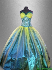 Discount Sweetheart Multi Color Quinceanera Dresses with Beading