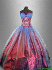 Discount Sweetheart Quinceanera Gowns with Beading and Ruffles