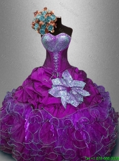 Discount Sweetheart Quinceanera Gowns with Sequins