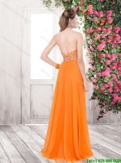 Classical Beaded Halter Top Prom Dresses with Brush Train