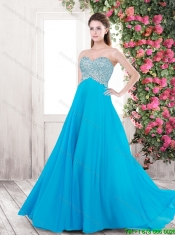 Discount Empire Sweetheart Prom Dresses with Brush Train