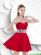 Gorgeous Sweetheart Prom Gowns with Beading and Ruching