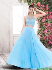 Popular Backless Brush Train Prom Dresses with Halter Top