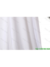 Cheap 2016 Empire White Prom Dresses with Beading and High Slit