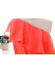 Cheap 2016 Popular Fall Empire One Shoulder Prom Dresses with Sashes