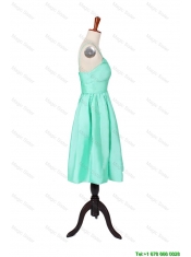Cheap 2016 Summer A Line Spaghetti Straps Apple Green Prom Dresses