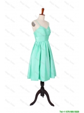 Cheap 2016 Summer A Line Spaghetti Straps Apple Green Prom Dresses