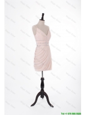 Cheap Brand New 2016 Short Light Pink Prom Dresses with Beading